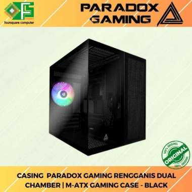 PC Casing Paradox Gaming Rengganis Dual Chamber | m-ATX Gaming Case