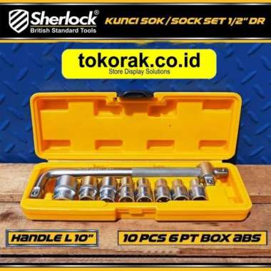 Kunci Socket Set 8 Pcs 1/2 Inch 6Pt Sherlock - Kunci Sock - Kunci Sok
