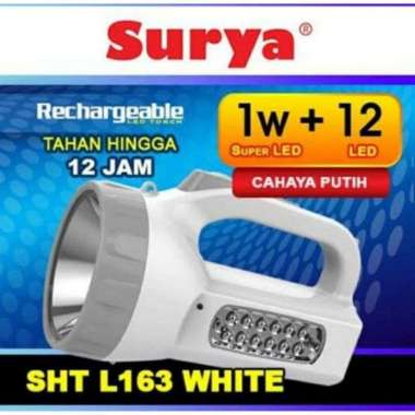 lampu senter LED cas Surya SHT L163 / senter emergency LED sangat terang