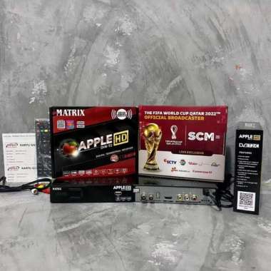 STB ( Set Top Box ) Tv Digital Matrix DVB T2 Apple (Bisa untuk TV Tabung/LED) dvb t2 / set top box t