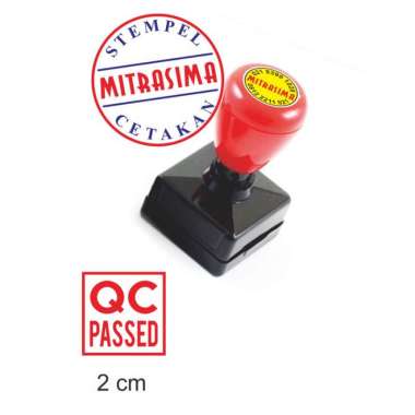 Stempel QC PASSED Warna Otomatis Bentuk persegi