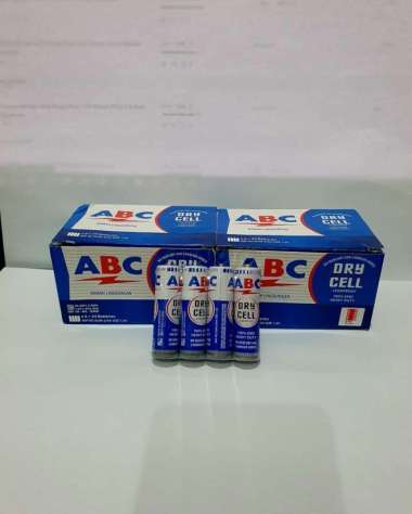 Batre ABC biru AA sedang isi 4 pcs/ baterai / battery / batu abc satuan