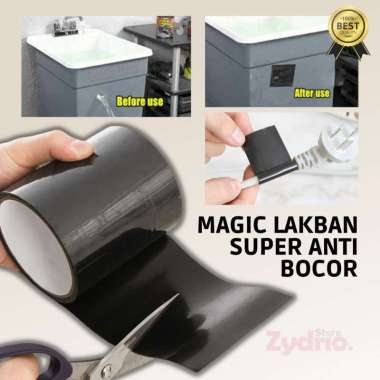 Magic Lakban Super Anti Bocor / Flex Tape Strong Lakban Hitam Besar