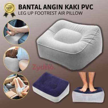 Bantal Angin Kaki / Foot Rest Pillow Leg up Footrest Bantal Kaki Mobil Full Gray