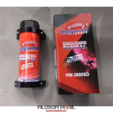 Kapasitor bank audio mobil 3.5 farad hollywood audio hw-3800sd hw