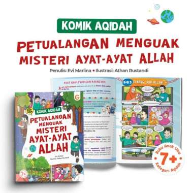 Buku Komik Aqidah Anak Islam Petualangan Menguak Misteri Ayat Allah