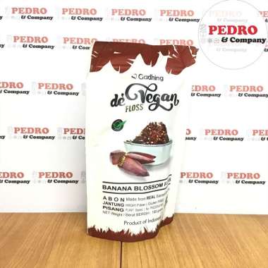 Gadhing de vegan floss Abon BANANA BLOSSOM 100 gram jantung pisang