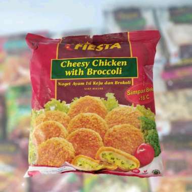 Promo Harga Fiesta Naget Cheesy Chicken with Broccoli 500 gr - Blibli