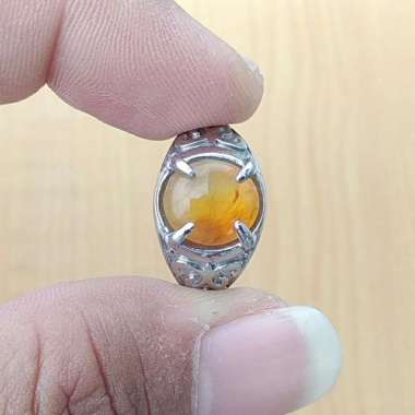Cincin Batu Natural Fire Opal / FO Wonogiri 07