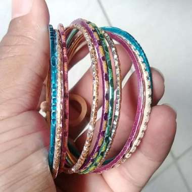 Gelang Keroncong India Warna Warni Dewasa Bekas Pemakaian