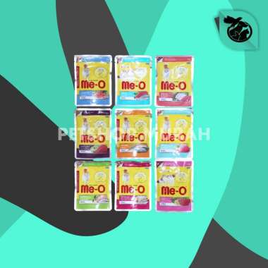 Meo Makanan kucing Basah Cat Food Pouch Wetfood Me-O Sachet 80gr Beef Chunk