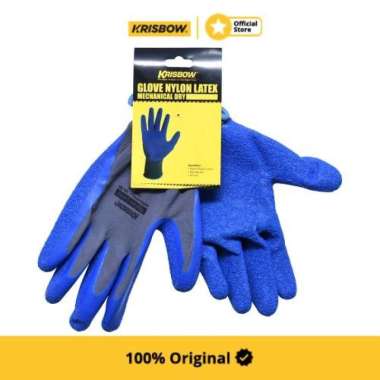 Krisbow Glove Sarung Tangan Pengaman Nilon Latex