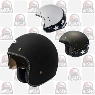 Helm Zeus 380 380FA Z380FA ZS380FA - Helm Retro Open Face XL K57 BlackBlack