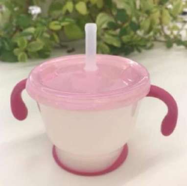 RICHELL AQ Training Straw Mug 150ml Aquela cup de mug (New) Pink