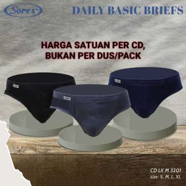 SOREX MAN 3201 DAILY BASIC BRIEFS - CD CELANA DALAM PRIA M