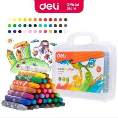 Crayon Oil Pastel 36 Warna Merk Deli Multicolor