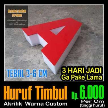 Huruf Timbul Non Led - Letter Timbul Akrilik - Huruf Akrilik Custom