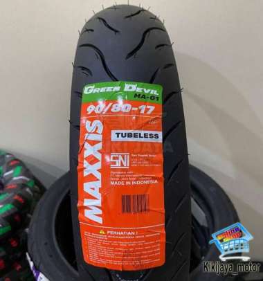 BAN MOTOR TUBELESS 90/80-17 MAXXIS GREEN DEVIL