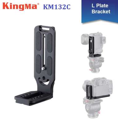KingMa KM-132C Aluminium L Plate Bracket quick flip kamera Dslr