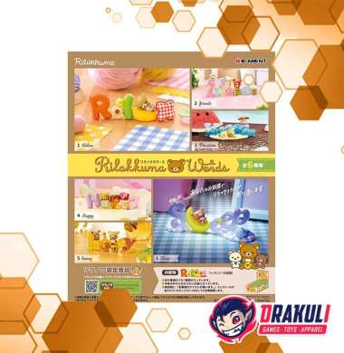 Toys Re-Ment Rilakkuma Words (Set of 6)