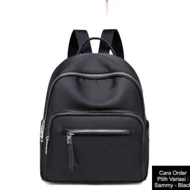 PNA SAMMY Water Resistant Ransel Tas Wanita Black