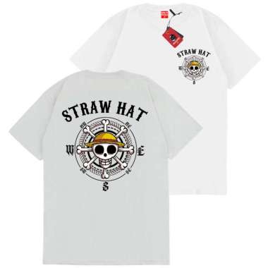 SAKAZUKI Kaos Baju TOPI JERAMI BAJAK LAUT STRAW HAT PIRATES JAPANESE LUFFY SHP CREW ONE PIECE ANIME 