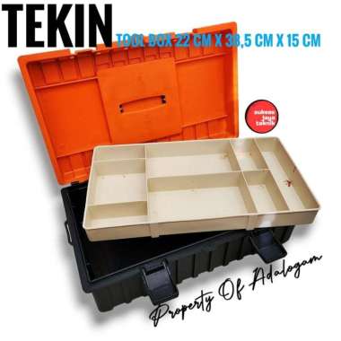 TEKIN Toolbox Besar Tool Box Kit Plastik Tempat Kunci Kotak Perkakas