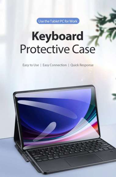 Case Keyboard Bluetooth Samsung Tab S9 | Tab S9 Plus | Tab S9 Ultra | Tab S9 FE | Tab S9 FE Plus | C
