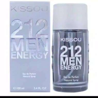 KISSOU 212 MEN ENERGY EAU DE PARFUM 100ML - ABU-ABU ENERGY / GREY / PARFUM KISSOU LAKI-LAKI