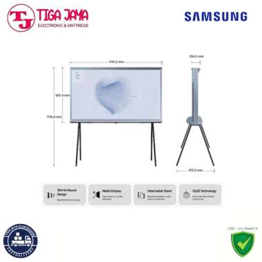 SAMSUNG 50LS01B SMART TV 50 INCH THE SERIF LS01B QLED 4K 50LS01