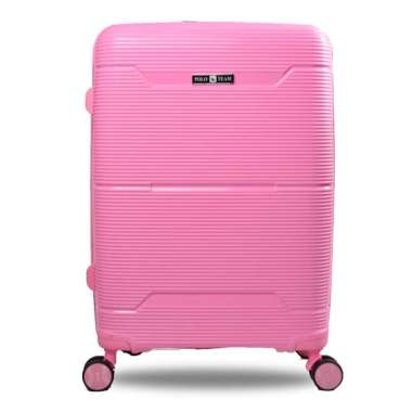 Koper Hardcase Kabin PP Polo Team size 24 Inch - 9909 BabyPink