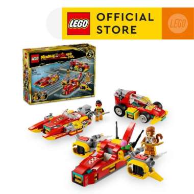 LEGO Monkie Kid 80050 Creative Vehicles Toy Playset (390 Pieces) Balok Mainan Anak (6 Tahun+)