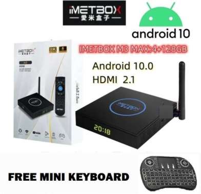 IMETBOX M3 MAX - Android 10 TV Box 4GB 128GB Full TV Channel ALT UBOX