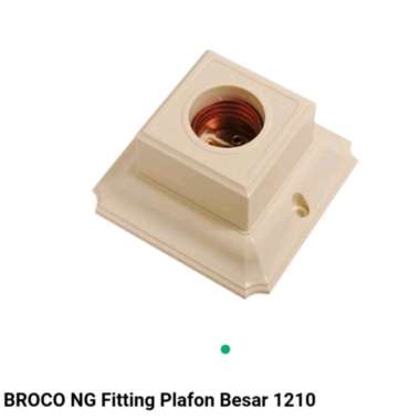 Fitting Tempat Lampu Segi Kotak BROCO 1210 Cream