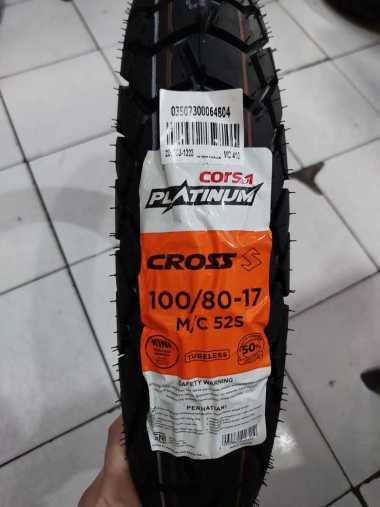 Paketan Ban CORSA 100/80-17 & 120/80-17 PLATINUM CROSS TUBELESS