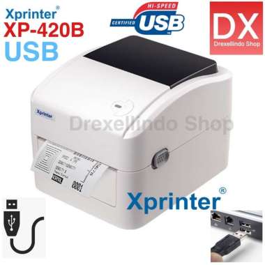 XPRINTER XP-420B / 420B / XP420 USB Thermal Printer Barcode Label Stiker