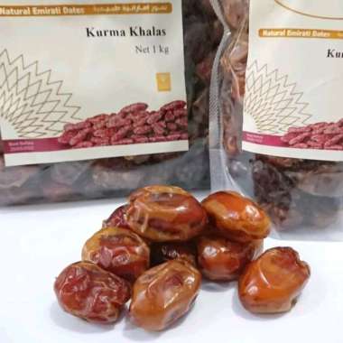 Kurma Khalas Saad 1 Kg Kurma Kholas Al Sa'ad Dates