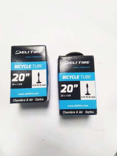 Ban Sepeda Balap Deli Tire 20 Ukuran Ban Dalam Sepeda 20 x1 3/8 FV