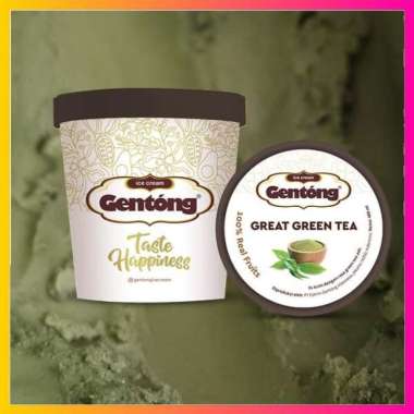 Green Tea Ice Cream Gentong Large Cup (400 Ml)