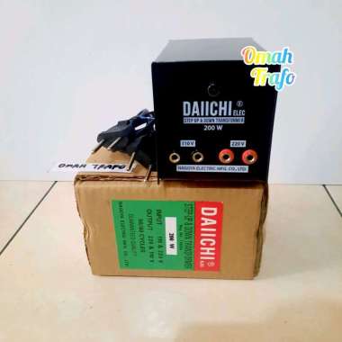 trafo step up step down daichi 200 watt 220v / 110v