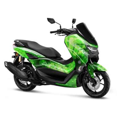Stiker Full body Decal Nmax Old 2015-2019 New 2020-2023 Futuristic - Biru, OLD NMAX OLD NMAX Hijau