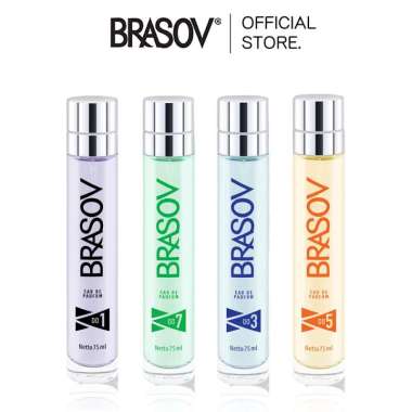 BRASOV Parfum 50 ML Eau De Parfum HALAL Perfume Spray EDP EXTREME GREY