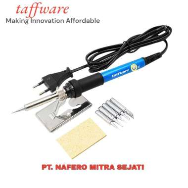 Taffware Solder Iron Adjustable Fast Heating 60W with 5 Tips