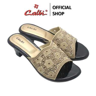 Calbi Sandal Heels Wanita Hak 5,5 cm - CRX 1987 36 Krem