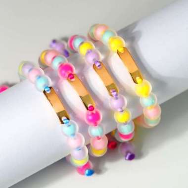 Gelang tali ANAK candy pop Pink MUDA