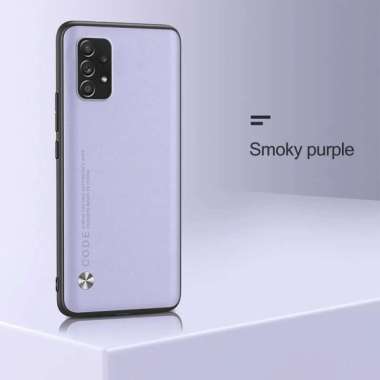 Casing Samsung A73 5G Case Samsung A73 5G Leather Elegant Cover Samsung A73 5G Lavender Grey