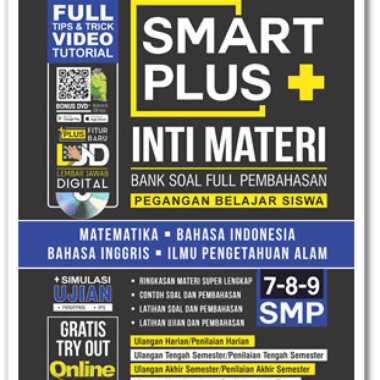 Buku Pelajar Smp Smart Plus Smp/Mts Inti Materi Bank Soal Full Pemba