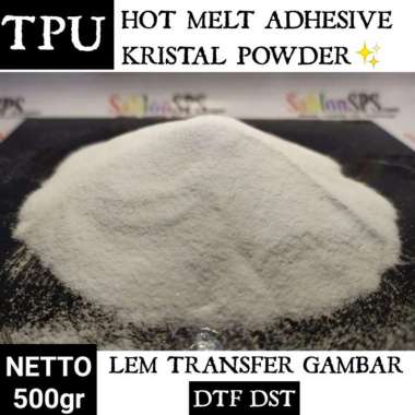 tpu hot melt adhesive crystal powder premium dtf dst 500gr Multicolor