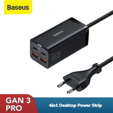 BASEUS GAN3 Pro 100W Desktop Multi Charger 4in1 2C+2U Adaptor Laptop 100W PRO