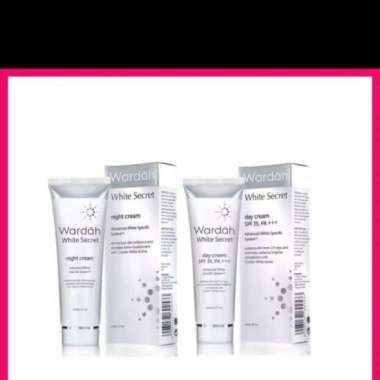 Day cream / night cream wardah white secret/crystal secret tube Cream pagi